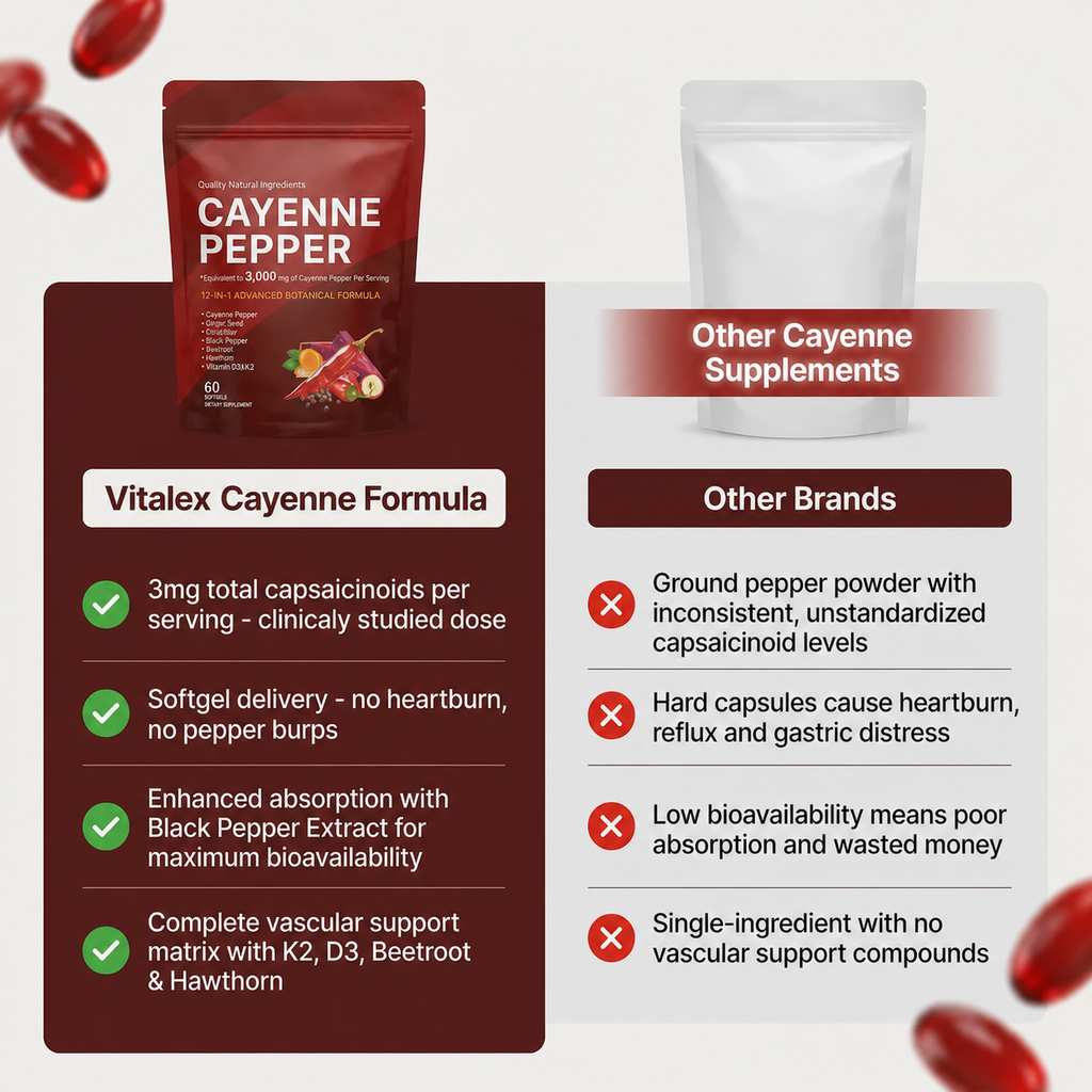 Vitalex Cayenne Pepper Softgels