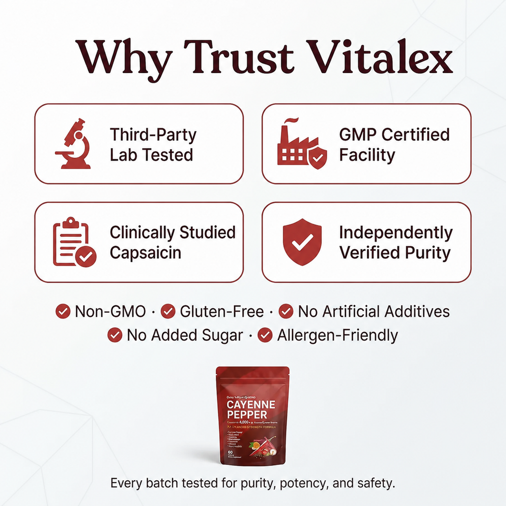 Vitalex Cayenne Pepper Softgels